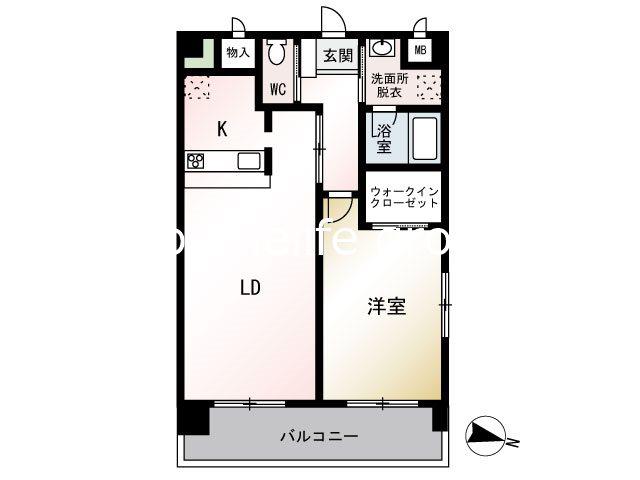 インフィニティ(1LDK/1階)の間取り写真