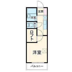 エクセレント豆田町(1K/4階)の間取り写真