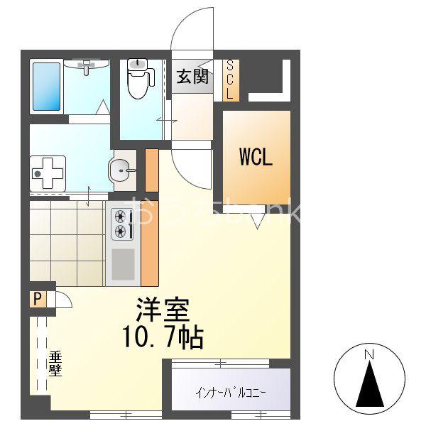 RENO BELLEZZA MOTOMACHI(ワンルーム/4階)の間取り写真