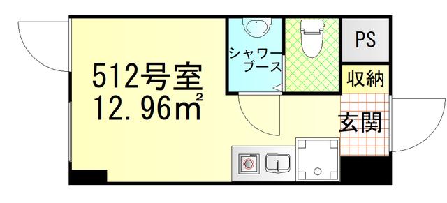 新宿ダイカンプラザシティーI(ワンルーム/5階)の間取り写真