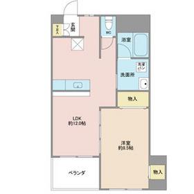 第5大成ビル(1LDK/5階)の間取り写真