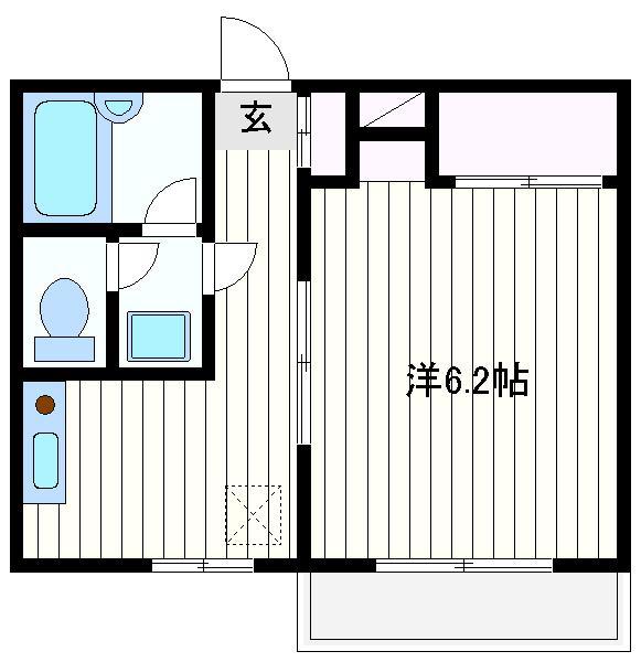 シェイクグラスアーバンハイム石神井(1K/3階)の間取り写真