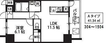 S-RESIDENCE新大阪駅前(1LDK/7階)の間取り写真