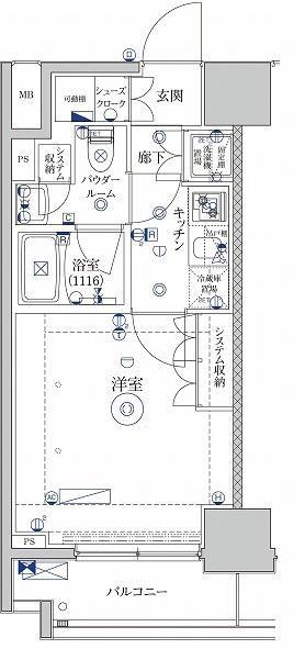 セジョリ板橋坂下(1K/3階)の間取り写真
