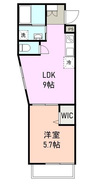 ファウンテンテラス御殿場(1LDK/1階)の間取り写真