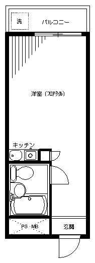 ハイシティ表参道(ワンルーム/3階)の間取り写真