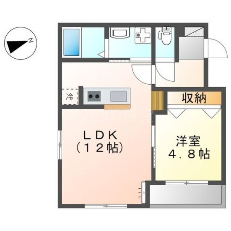 ソレイユ平和島(1LDK/2階)の間取り写真
