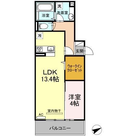 LIEU DE REPOS エル デルポ(1LDK/3階)の間取り写真