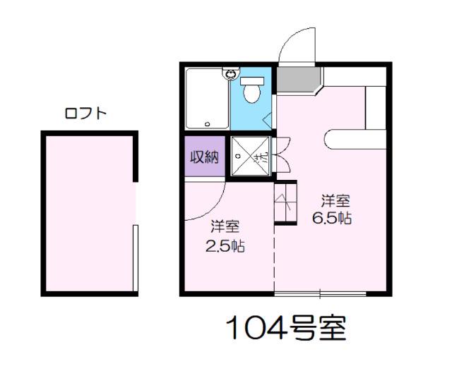 アイムズガーデン22(1K/1階)の間取り写真