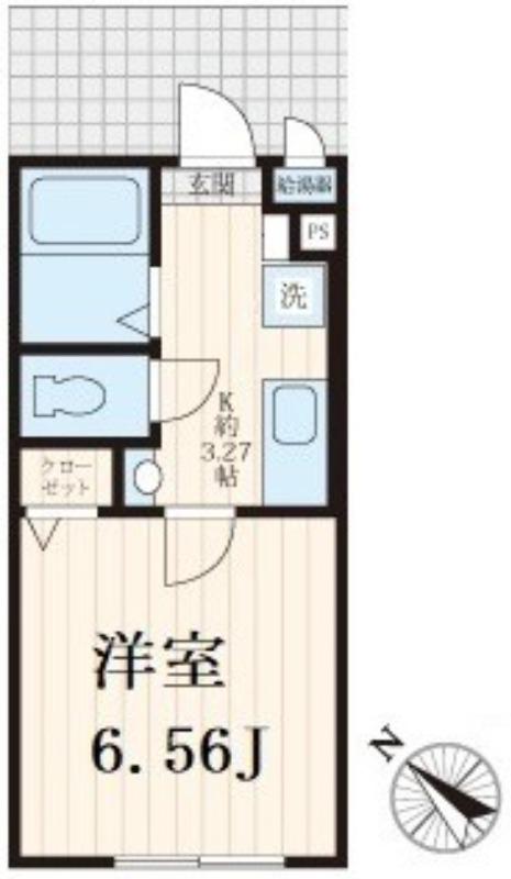第2コーポ青山(1K/1階)の間取り写真
