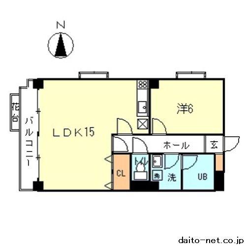 ミューゼハイム奥沢(1LDK/3階)の間取り写真