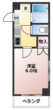 東武東上線 ときわ台駅(東京) 徒歩7分 4階建 築24年(1K/4階)の間取り写真