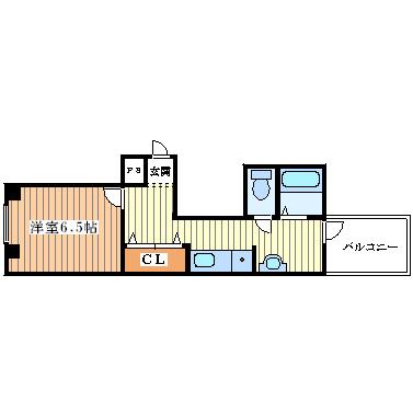 ラフィーネ8号館(1K/4階)の間取り写真