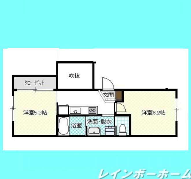 LA STELLA(2K/3階)の間取り写真