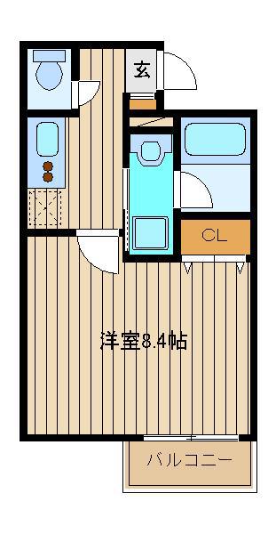 シェモア小竹向原(1K/1階)の間取り写真