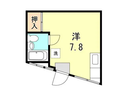 ノベラ篠原北町(ワンルーム/4階)の間取り写真