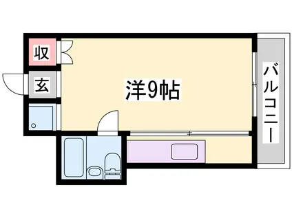 メゾンシンセイ(ワンルーム/1階)の間取り写真