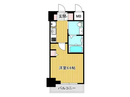 エステムコート新大阪IXグランブライト(1K/11階)の間取り写真