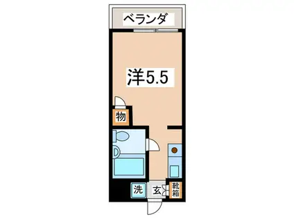 ウインベルソロ横須賀中央第3(ワンルーム/4階)の間取り写真