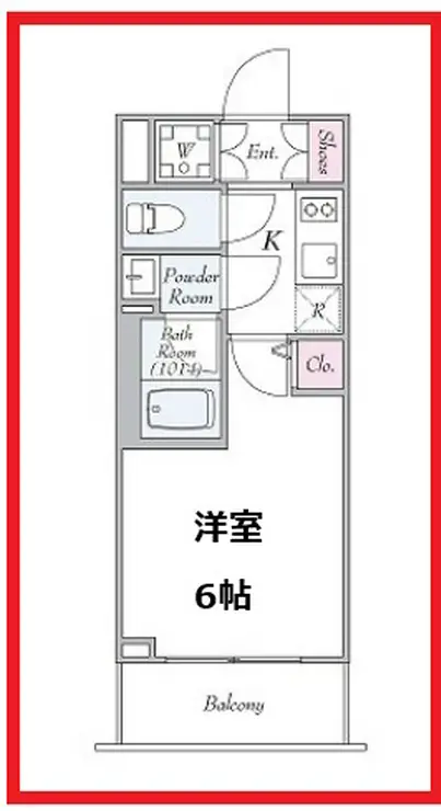 ライジングプレイス綾瀬 5階階 間取り