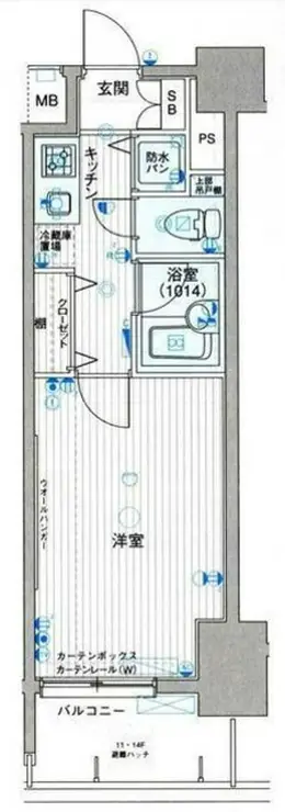 パークウェル三田 3階階 間取り