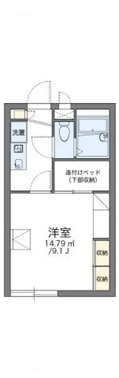 レオパレスキャピタルハイツ 2階階 間取り