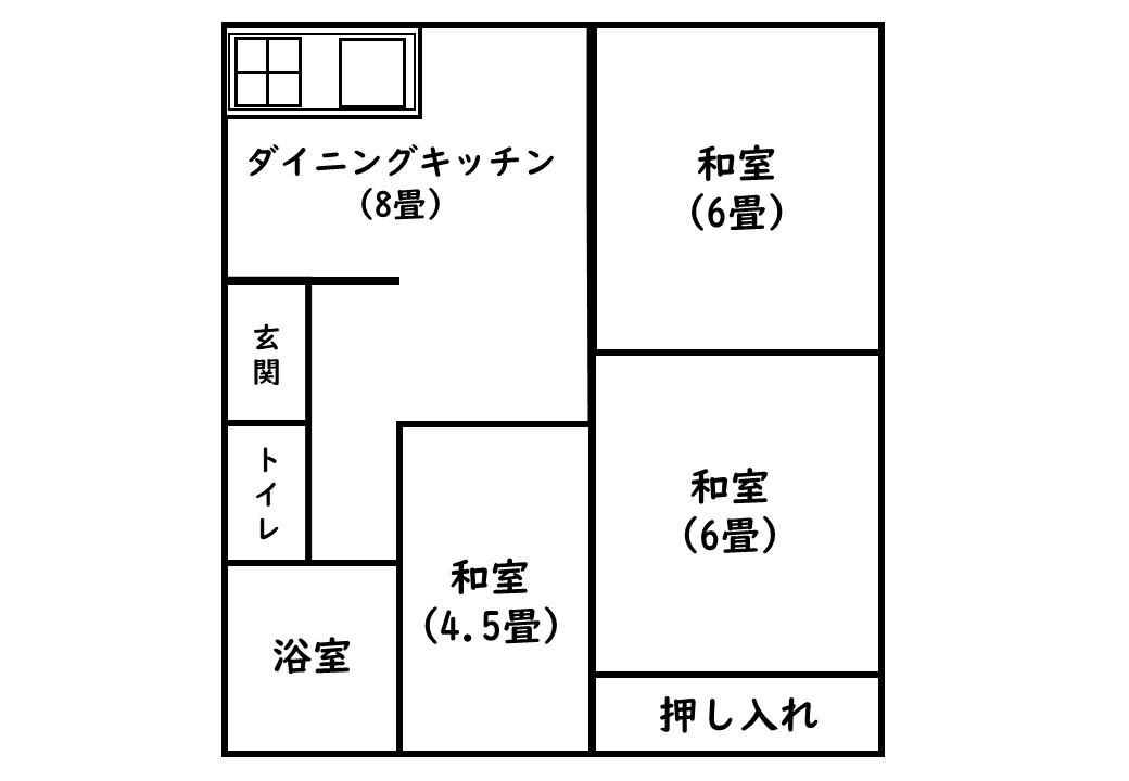 プランドール千石町(3DK/2階)の間取り写真