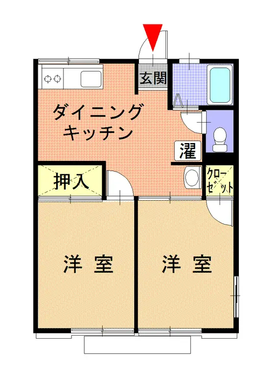 パインハイツ 1階階 間取り