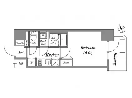 アドバンス名古屋シュテルン(1K/6階)の間取り写真