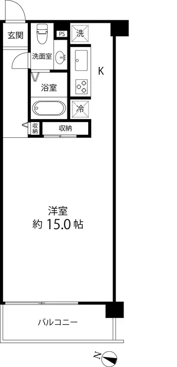 レガリア都立大レジデンス 1階階 間取り