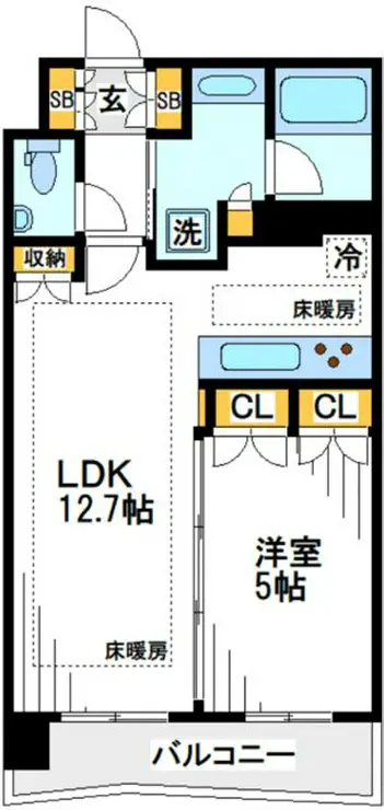 ブランズタワー豊洲 33階階 間取り
