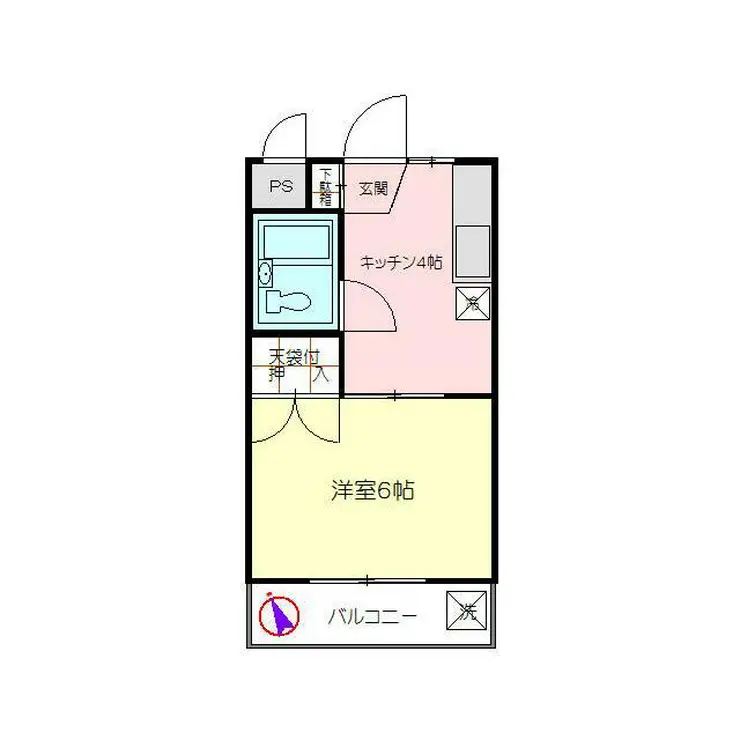 コーポエスティ 2階階 間取り