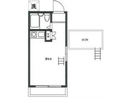 グランドメゾン平成(ワンルーム/2階)の間取り写真