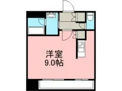 プレジデント豊平(1K/7階)の間取り写真