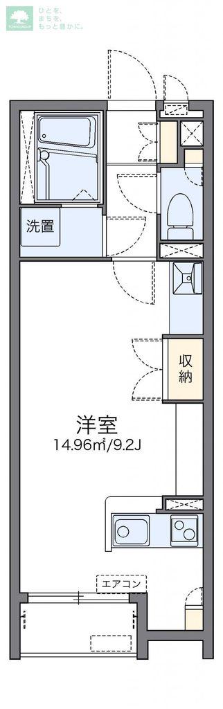 レオネクストK AND A(ワンルーム/2階)の間取り写真