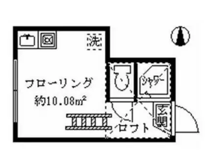 フェリスクローマ(ワンルーム/2階)の間取り写真