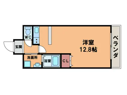 REBANGA阿倍野AP(ワンルーム/3階)の間取り写真