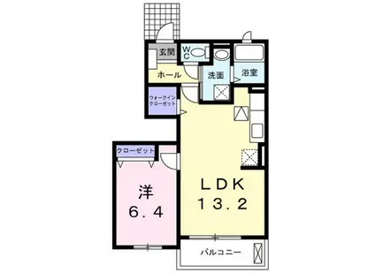 エトワール(1LDK/1階)の間取り写真