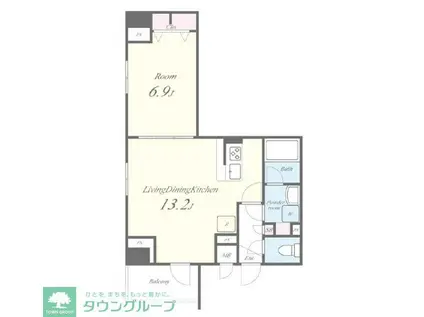 JPT RESIDENCE(1LDK/2階)の間取り写真