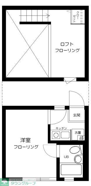 アミューズ鷺宮(1K/1階)の間取り写真