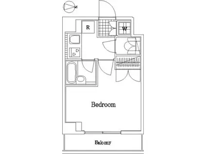 ルーブル上高井戸(1K/3階)の間取り写真