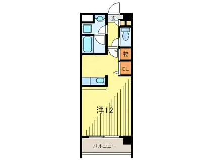 ハウオリ・ハレ(ワンルーム/5階)の間取り写真