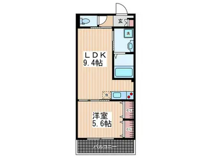 GRACE.Y(1LDK/3階)の間取り写真