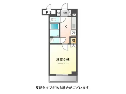 グランシャリオII(1K/2階)の間取り写真