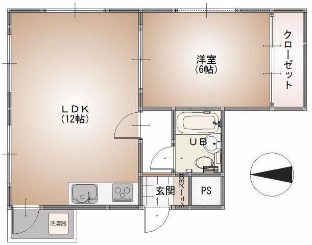 CELESTIAL NIIHAMA(1LDK/6階)の間取り写真