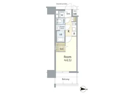 エスリード大曽根アヴェール(1K/12階)の間取り写真