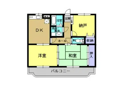 サンロード3(3DK/1階)の間取り写真