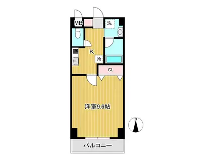 BRIO TERACCE南仙台II(1K/7階)の間取り写真