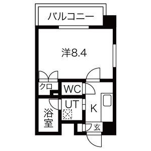 シティライフ明が丘(1K/3階)の間取り写真