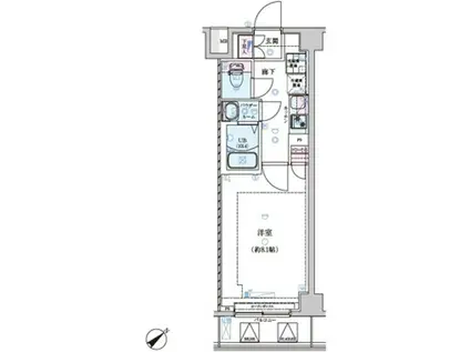 ジェノヴィア練馬高野台スカイラン(1K/3階)の間取り写真
